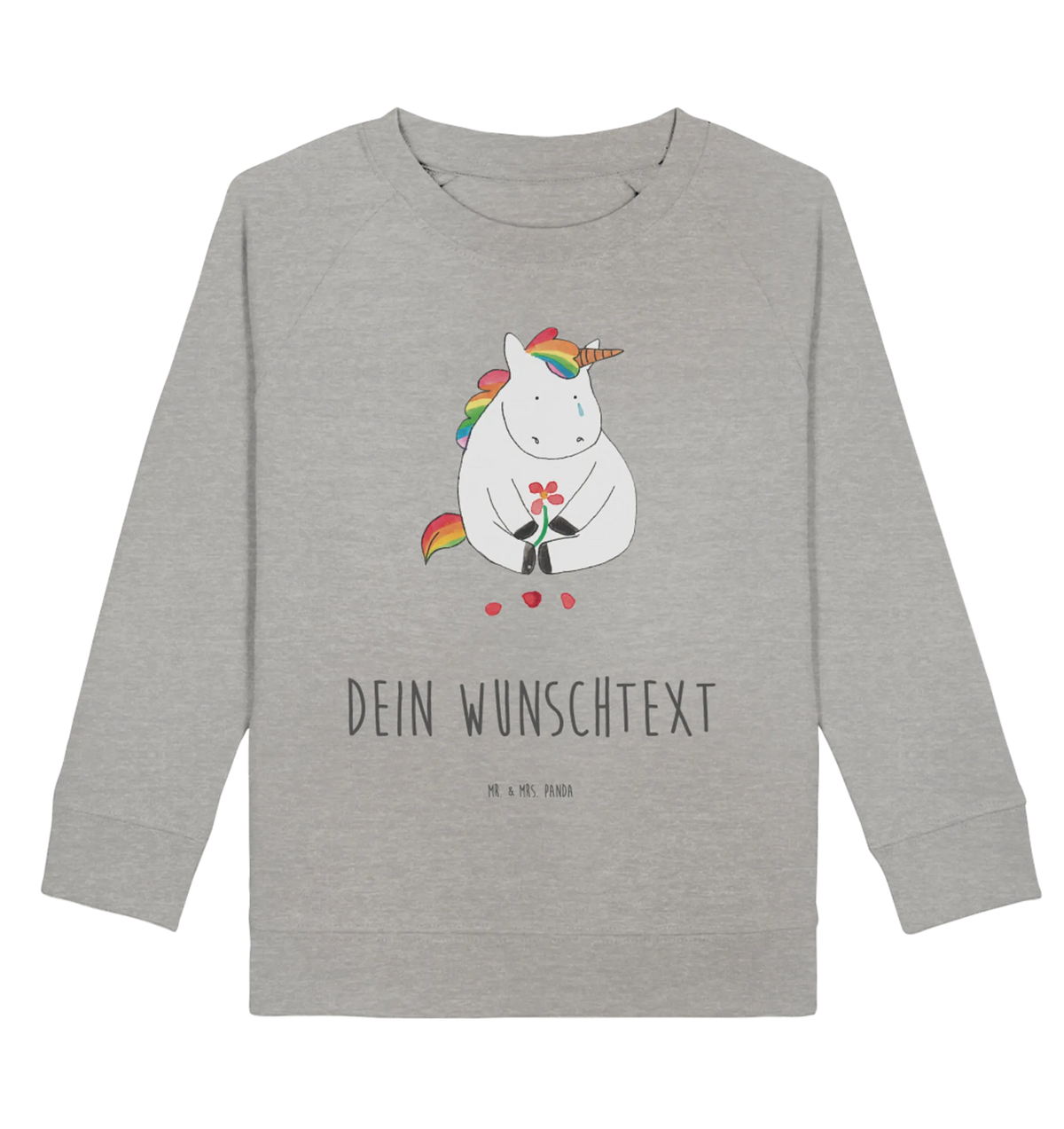 Personalisierter Kinder Pullover Einhorn Traurig Personalisierter Kinder Pullover, Personalisiertes Kinder Sweatshirt, Unicorn, Einhorn, Einhörner, Einhorn Deko, Trauer, Trösten. Freundschaft, Grußkarte, Freunde, Blume, Glitzer, Liebe
