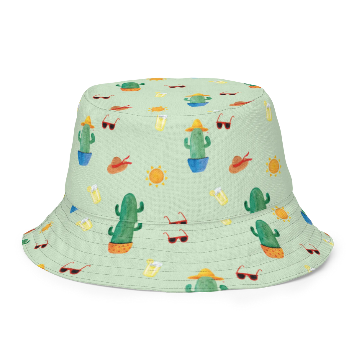 Sonnenhut Kaktus Sonne Muster Wanderhut, Sommermütze, Stoffhut, Boonie Hat, Freizeithut, Trekkinghut, Tropenhut, Wendecap, Wendemütze, Sommerhut, Schlapphut, Bucket Hat, Fischerkappe, Fischerhut, Sonnenmütze, Strandhut, Wendehut, Krempenhut, Sonnenhut, Sonnenschutzhut, Outdoorhut, Anglermütze, Stoffmütze, Safarihut, Buschhut, Zweifarbiger Hut, Anglerhut, Sonnenkappe, Kakteen, Kaktus, Glück, Neustart, Sonne, Liebeskummer, Geschenkidee, glücklich, Liebeskummer Geschenk, Sonnenschein, Scheidung, Ehebruch, Freundin, Liebe Kaktusliebe, Trennung, Motivation