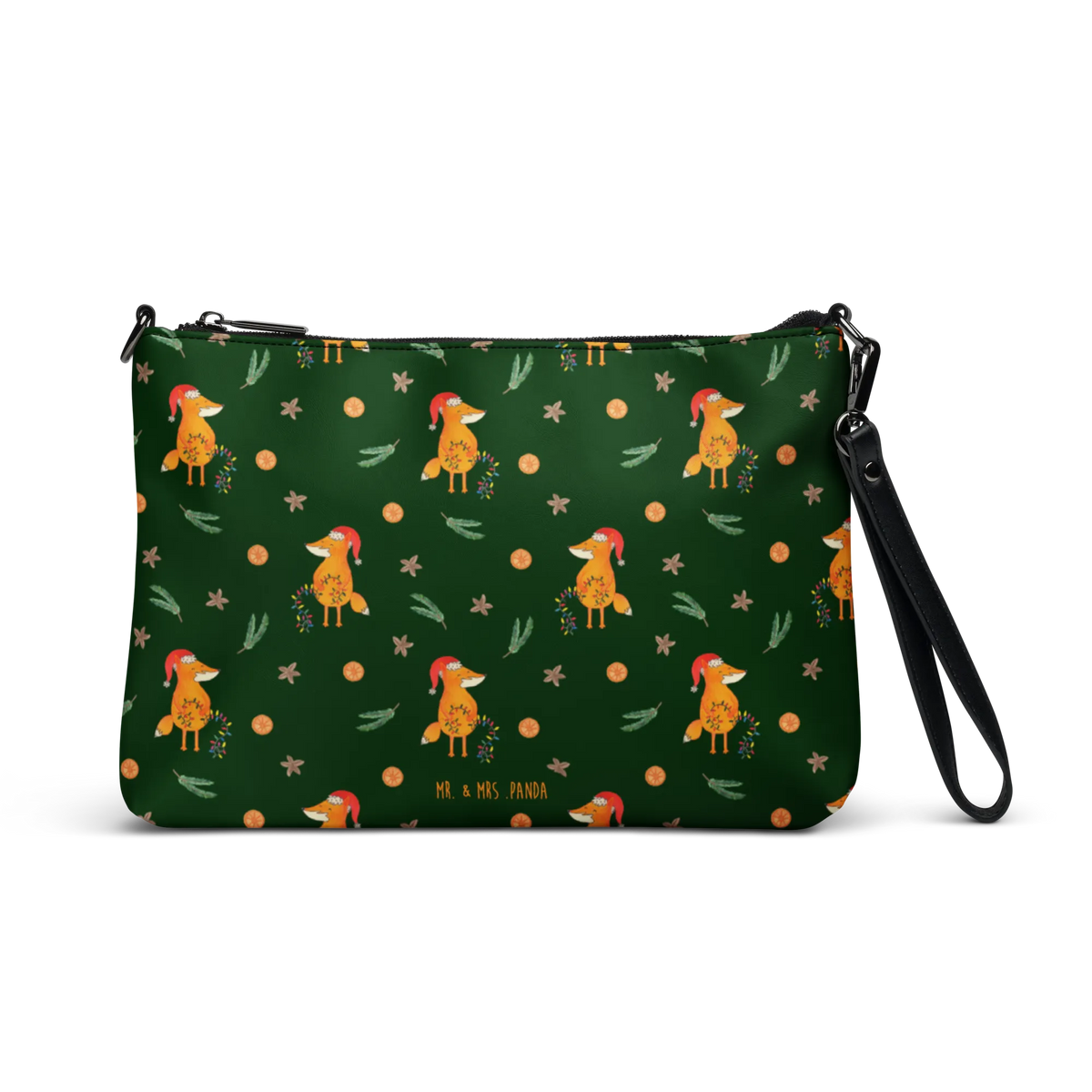 Handtasche Fuchs Weihnachten Muster Damentasche, Handtasche Damen, Umhängetasche, Schultertasche, Handtasche, Crossbody Bag, Schultergurt-Tasche, Abendtasche, Handgelenktasche, reißverschlusstasche, Pochette, Umhängetasche Damen, Clutch, Damenhandtasche, Frauentasche, Kleine Handtasche, Crossover-Tasche, Damen Umhängetasche, kleine tasche, Tasche, Kleine Umhängetasche, Weihnachten, Winter, Weihnachtsdeko, Nikolaus, Advent, Heiligabend, Wintermotiv, Weihnachtszeit, Geschenk Weihnachten, Weihnachtsmann, Füchse, Fuchs, Spruch schön