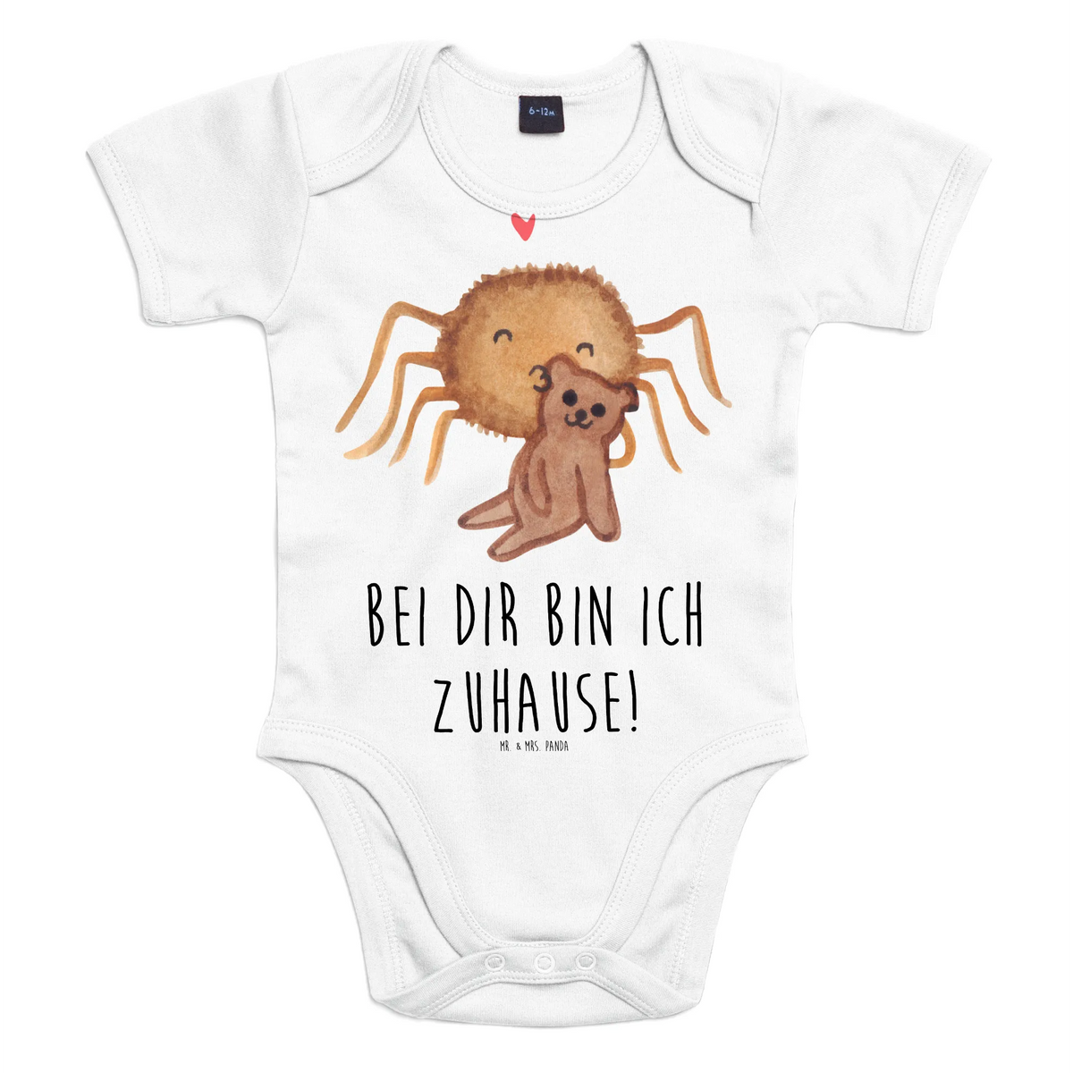 Baby Body Spinne Agathe Teddy Handmade, Kurzarm-Strampler, Baby Shower, Bodysuit, Baby-Kleidung, Strampler, Baby-Body, Baby Party, Babysuit, Baby-Strampler, Baby-Romper, Kurzarmbody, Baby-Overall, Babystrampler, Baby Geschenk, Spinne, Agathe, Spinne Agathe, Videos, Merchandise, Dankeschön, Treue, Miteinander, Liebesbeweis, Liebesgeschenk, Verliebt, Teddy, Freundschaft