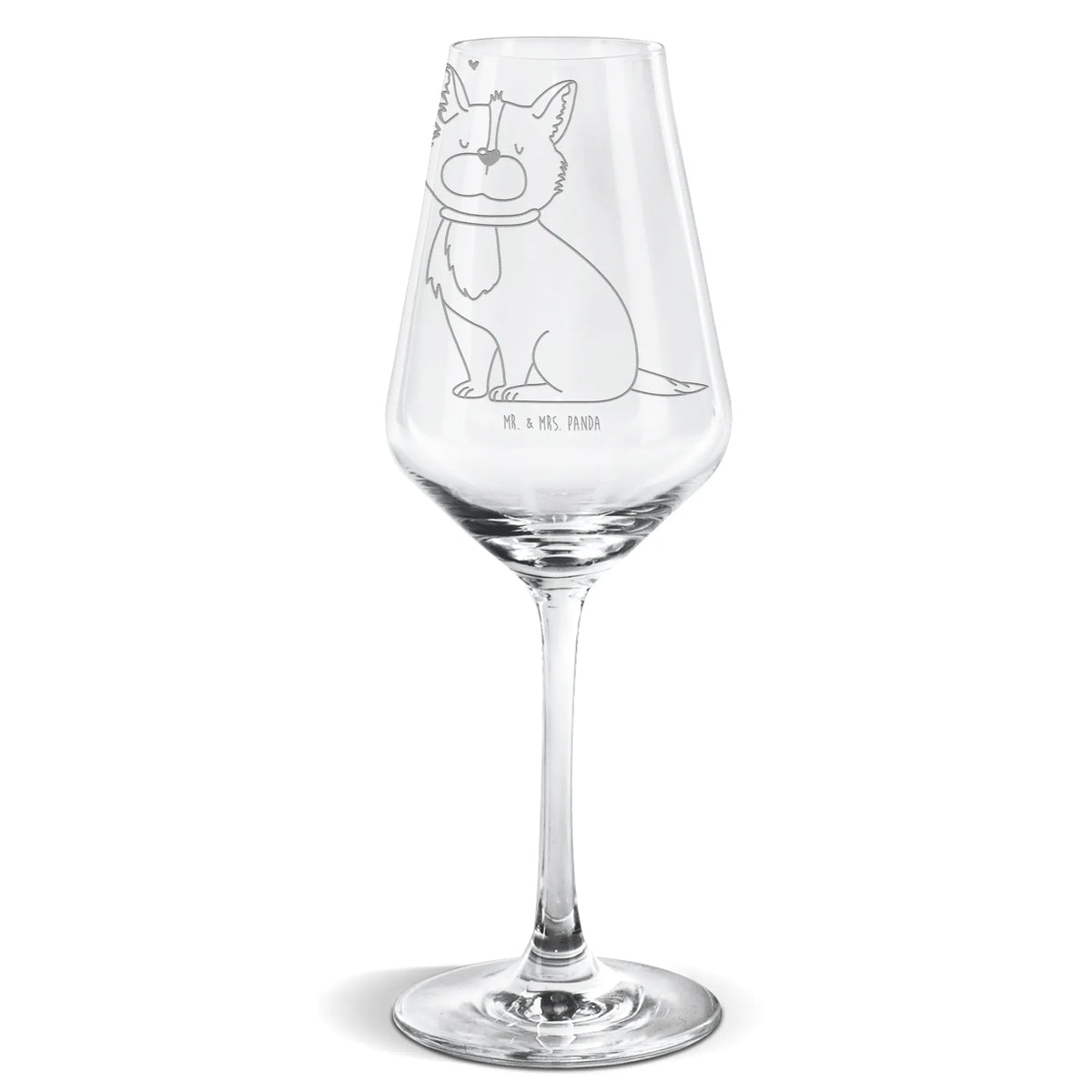 Weißwein Glas Hund Glück Panda Weinglas, Weißweinkelch, Weißwein Glas, Weißwein Kelch, wein glas, Weinglas Für Weißwein, Mr. & Mrs. Panda Weinglas, Weinglas, Hund, Hunderasse, Hundebesitzer, Hundemotiv, Haustier, Tierliebhaber, Sprüche, Corgie, Spruch, Liebe, Hundeliebe, Hundemama