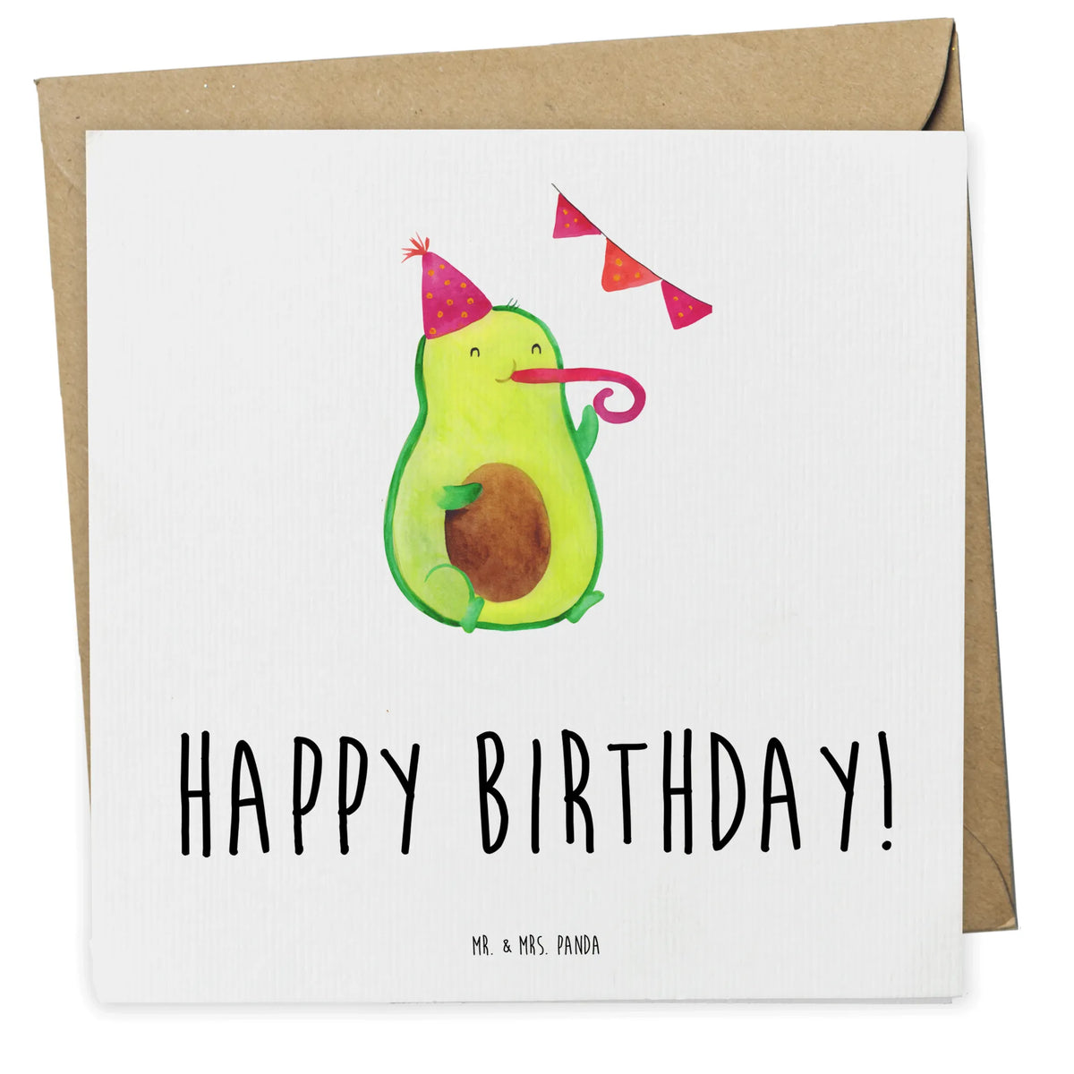 Deluxe Karte Avocado Geburtstag Grußkarte, Klappkarte, faltkarte, anlasskarte, doppelkarte, Glückwunschkarte, Avocado, Vegan, Veggie, Gesund