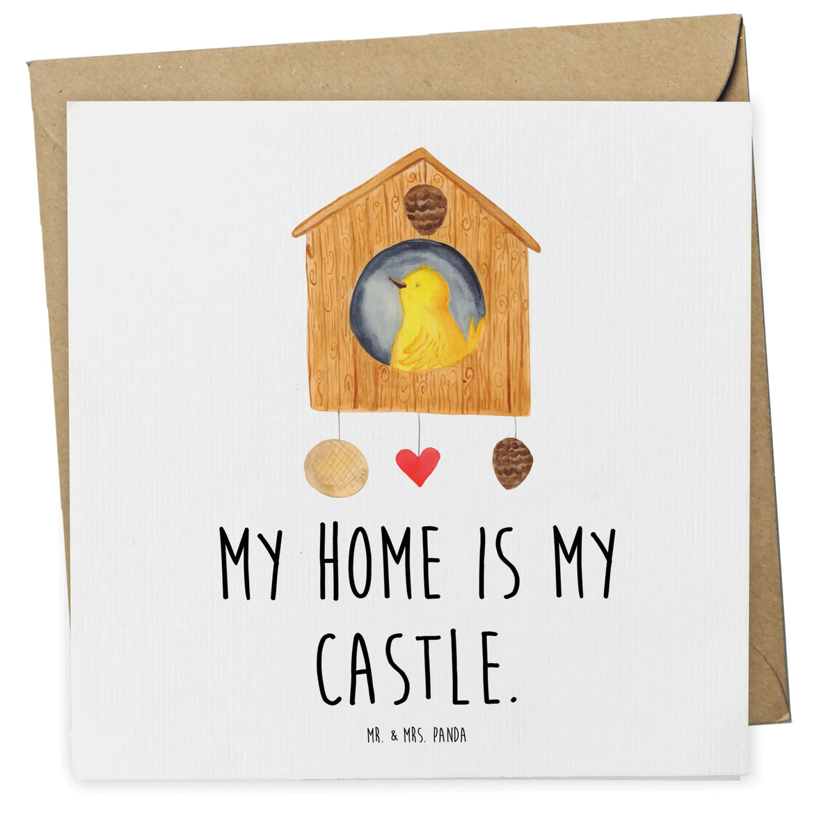 Deluxe Karte Vogel Haus anlasskarte, Klappkarte, doppelkarte, faltkarte, Grußkarte, Glückwunschkarte, Tiere, Tiermotive, Lustige Sprüche, Gute Laune, Home Sweet Home, Vögel, Vogel, Unser Haus, Vogelhäuschen, Vogelhaus, Familie, Zuhause, Nest, Eigenheim, Lieblingsort, Wohnung, Castle, Haus