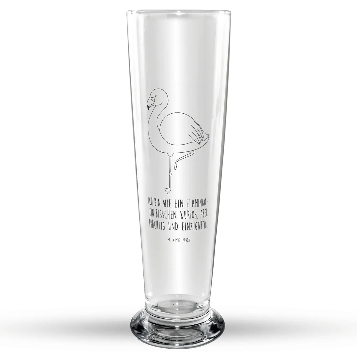 Bierglas Flamingo Classic Trinkglas, Glasbecher, Bierglas, Bier Glas, Glasbierglas, Bierbecher, Flamingo, Freundinnen, für Mich, Geschwister, Stolz, Ich, Außenseiter, Einzigartig, Spruch, Selbstliebe, Freundin, Tochter, Sohn