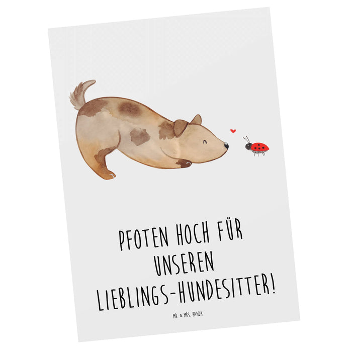 Postcard Pfoten hoch für unseren Lieblings-Hundesitter!