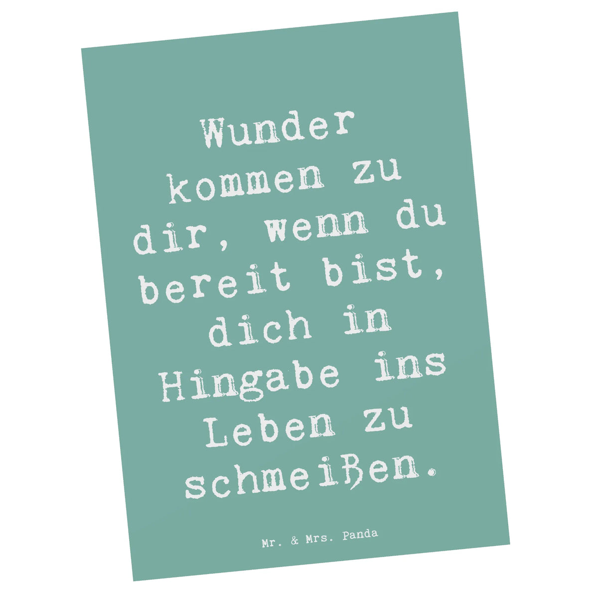 Postkarte Spruch Wunder Hingabe spruchkarte, Designkarte, kunstkarte, einzelkarte, Postkarte, Kunstkarten, Ansichtskarten, bildkarte, Postkarten, Grußkarte, Fotokarte, Ansichtskarte, Motivkarte, freude, geschenkideen, sprüche, Lächeln, lebensweisheiten, motivation, alltag verschönern, inspiration, mr and mrs panda, nachhaltige geschenke, spruch kollektion, shopify, Kreativ, schöne sprüche, sprüche sammlung, zitate, glück, wohnaccessoires, Dekoration, liebe, wanddeko, Einzigartig