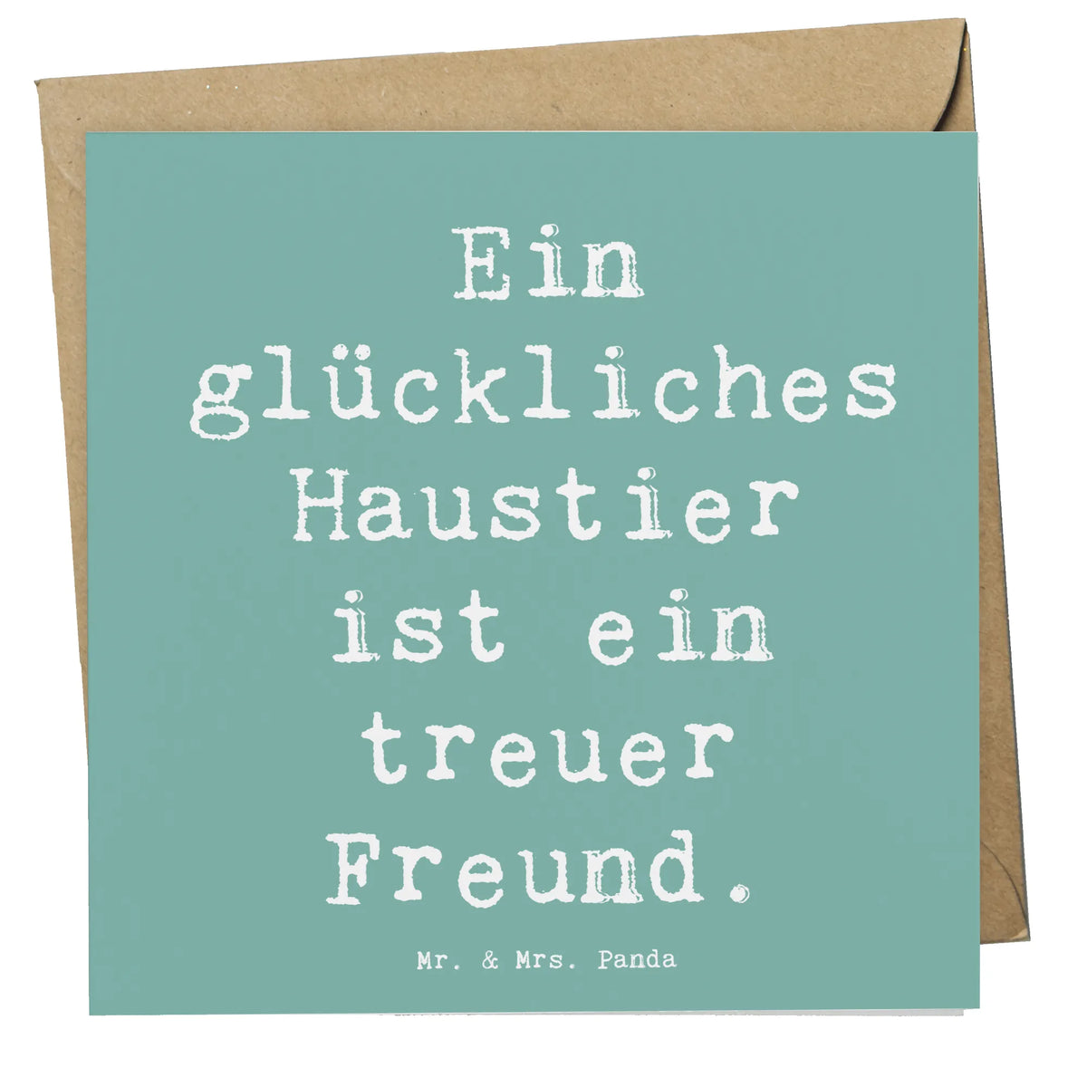 Deluxe Karte Spruch Haustiere pflegen