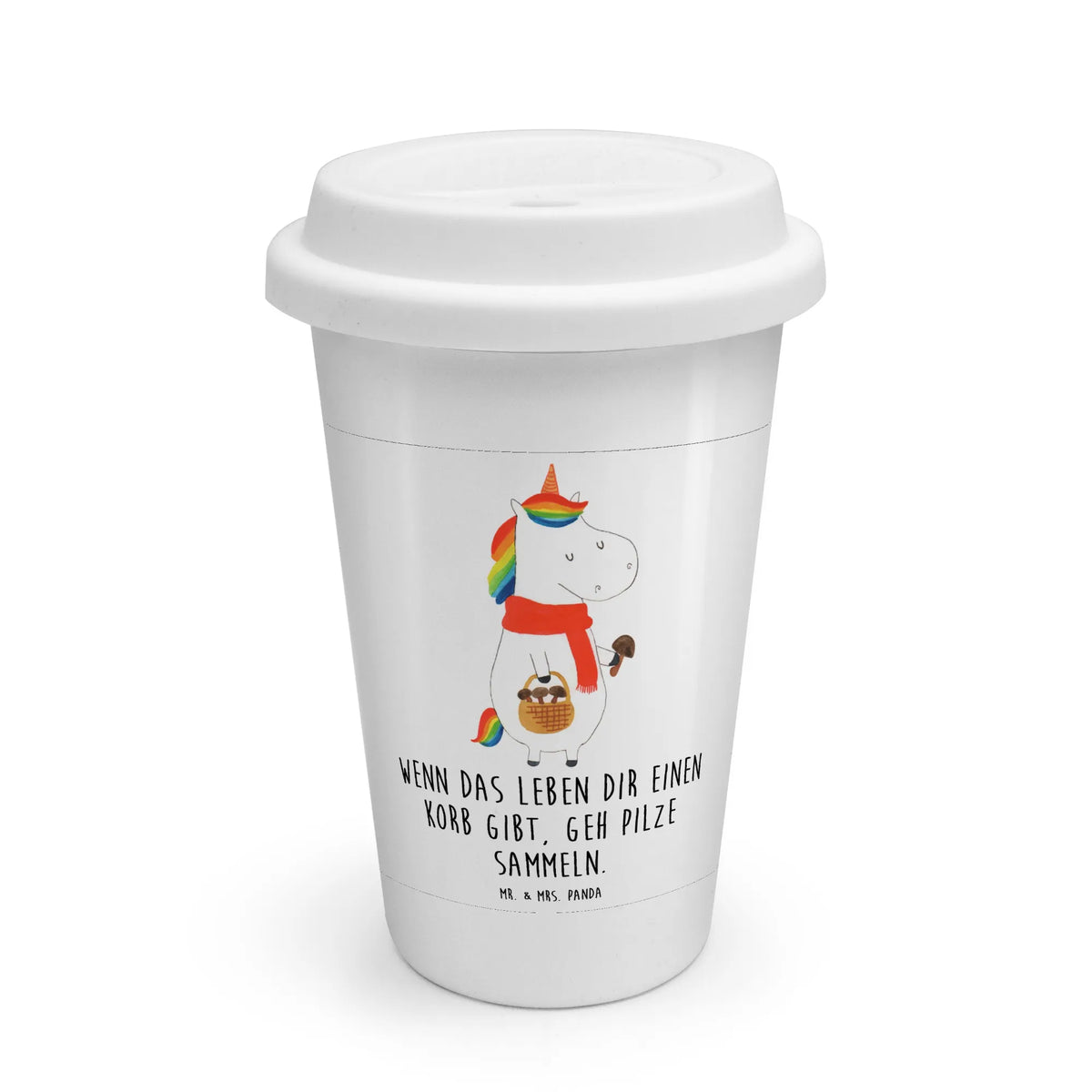 To Go Becher Einhorn Pilz