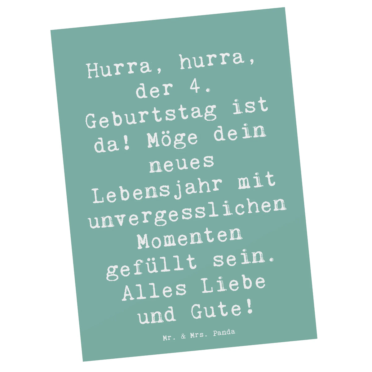 Postkarte Spruch 4. Geburtstag Feiern einzelkarte, bildkarte, Postkarten, Ansichtskarten, Fotokarte, Ansichtskarte, Postkarte, spruchkarte, kunstkarte, Motivkarte, Kunstkarten, Grußkarte, Designkarte, Geschenk, Geburtstag, Geburtstagsgeschenk