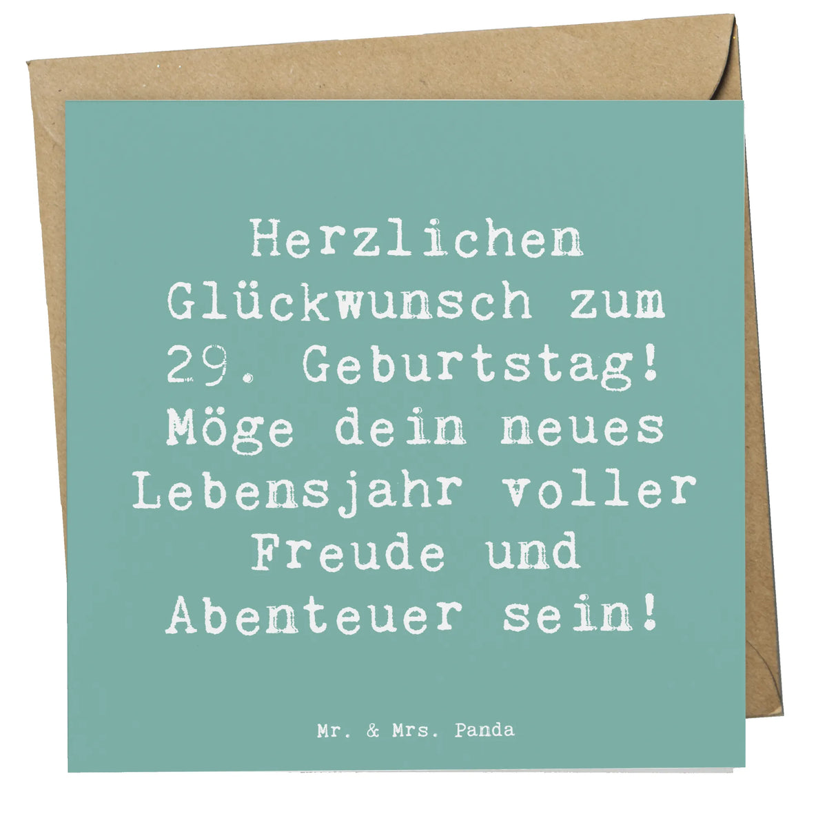 Deluxe Karte Spruch 29. Geburtstag Glückwunsch Klappkarte, doppelkarte, anlasskarte, Glückwunschkarte, Grußkarte, faltkarte, Geschenk, Geburtstag, Geburtstagsgeschenk