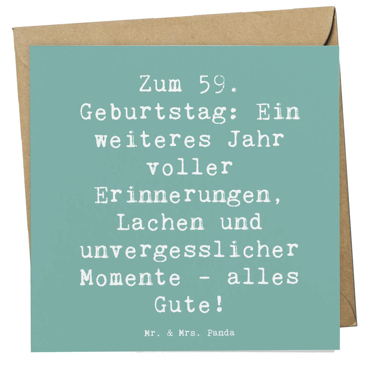 Deluxe Karte Spruch 59. Geburtstag anlasskarte, Grußkarte, doppelkarte, Glückwunschkarte, Klappkarte, faltkarte, Geschenk, Geburtstag, Geburtstagsgeschenk