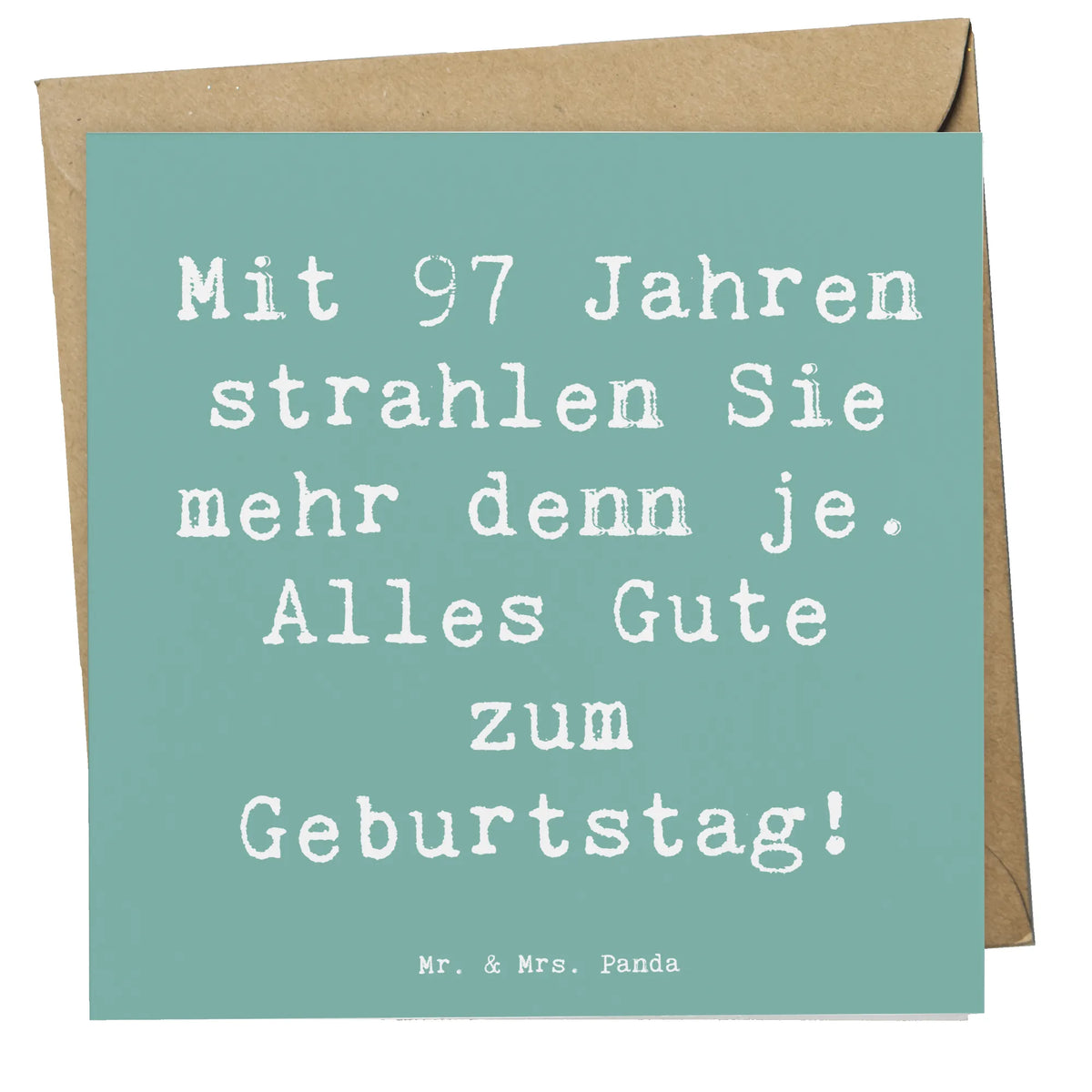 Deluxe Karte Spruch 97. Geburtstag Strahlen Glückwunschkarte, doppelkarte, anlasskarte, faltkarte, Klappkarte, Grußkarte, Geschenk, Geburtstag, Geburtstagsgeschenk