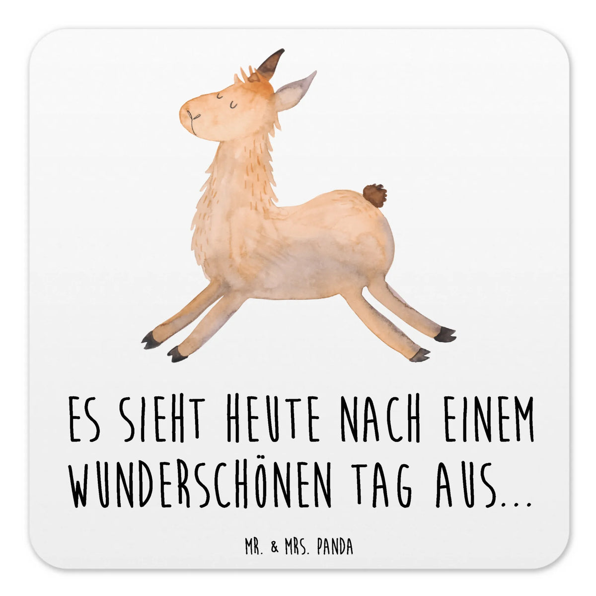 Untersetzer Set Lama Springen