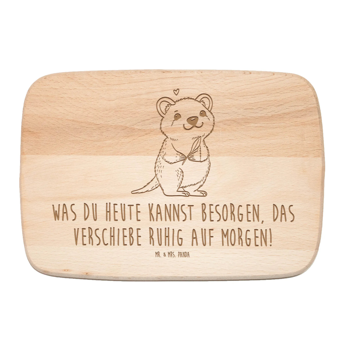 Frühstücksbrett Quokka Happy Holzbrettchen, buchenholzbrett, snackbrett, vesperbrett, massivholzbrett, Frühstücksbrett, Frühstücksbrettchen, jausenbrett, schneidebrettchen, Küchenbrett, vesperbrettchen, Schneidebrett, Holzbrett, servierbrettchen, brotzeitbrettchen, küchenholzbrett, schneidbrett, brotbrett, Lustige Sprüche, Tiere, Tiermotive, Gute Laune, Quokka, Niedliches Tier, Aufschieberitis, Dinge Erledigen, Verschieben, Lustiger Spruch