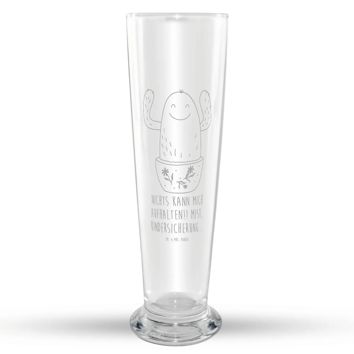 Weizenglas Kaktus Happy Mr & Mrs Panda Weizenglas, Weißbierglas, Weizenbier Glas, Bierglas, Weizen Glas, Bier Glas, Kakteen, Kaktus, Spruch, Freundin, Kollege, Kindersicherung, Familie, Lustig, Motivation, Neustart, Büroalltag, Mutter, Kollegin, Ausbildung, Büro