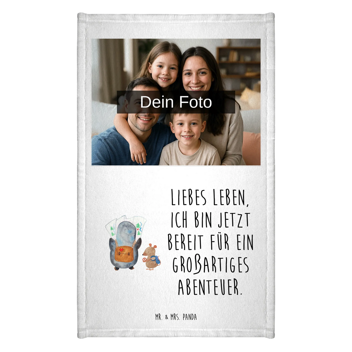 Personalisiertes Foto Gästehandtuch Pinguin & Maus Wanderer Fotogeschenk Handtuch, Fotodruck Handtuch, Fototuch, Handtuch mit Fotodruck, Handtuch mit Bild, Handtuch mit Foto bedrucken, Handtuch mit Fotomotiv, Foto Handtuch, Foto Badetuch, Foto-Handtuch, Handtuch mit eigenem Bild, Handtuch mit eigenem Foto, Handtuch mit Foto, Badetuch mit Foto, Fotohandtuch, Foto auf Handtuch, Handtuch selbst gestalten Foto, Gästehandtuch Mit Foto, Personalisiertes Handtuch mit Foto, Handtuch bedrucken Foto, Pinguin, Roadtrip, Wandern, Wanderlust, Ausflug, Abenteurer, Pinguine, Abenteuer