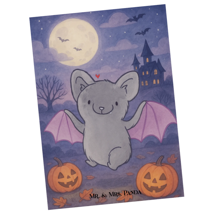 Postkarte Fledermaus Classic Design