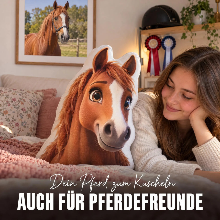 Personalisiertes Formkissen Haustier im Cartoon &  Animationsfilm Stil