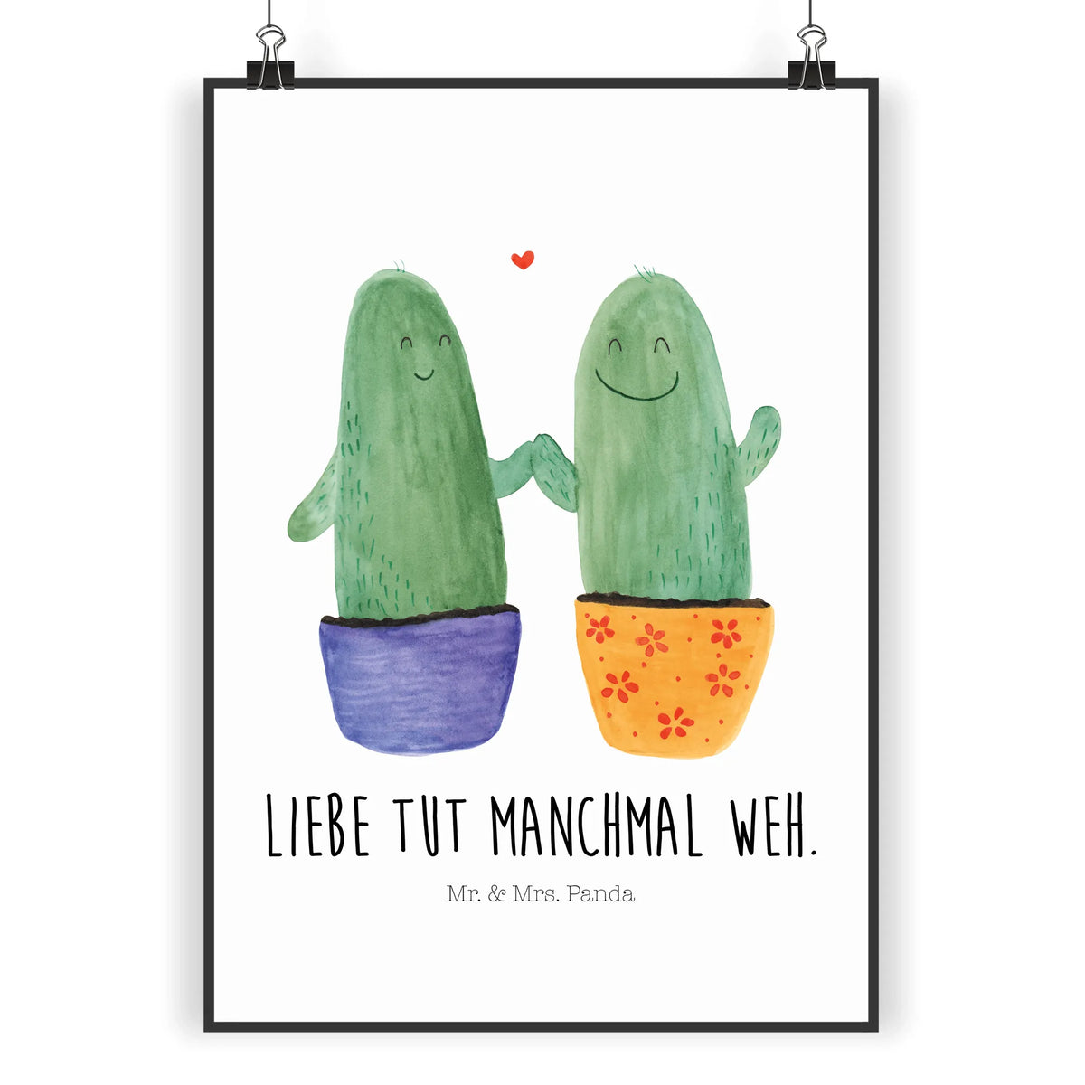 Poster Kaktus Liebe