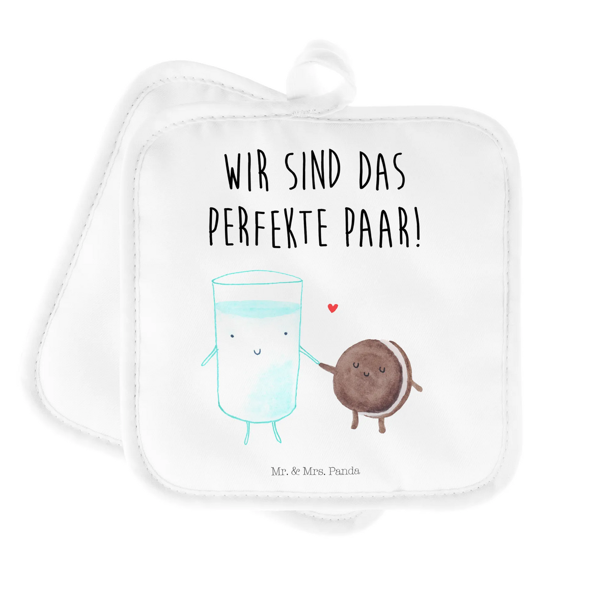 2er Set Topflappen  Milch Keks Zwei Topflappen, 2er Set Topflappen, Topflappen Set, Doppel Topflappen, Topfuntersetzer, Topflappen, topfhalter, Ofenlappen, Topflappen im Doppelpack, Topflappenset, Kochlappen, Topflappen 2er Set, Lustige Sprüche, Tiere, Tiermotive, Gute Laune, Perfektes Paar, Keks, Kaffee, Milch, Motiv Süß, Cookie, Milk, Romantisch, Einladung Frühstück, Kekse