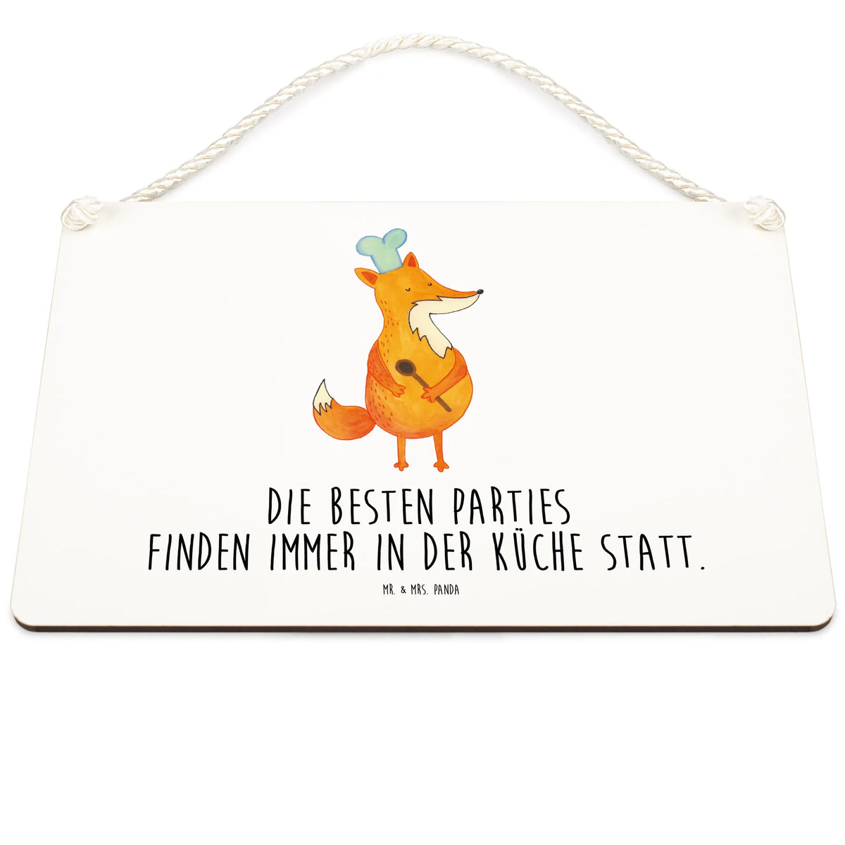 Deko Schild Fuchs Koch