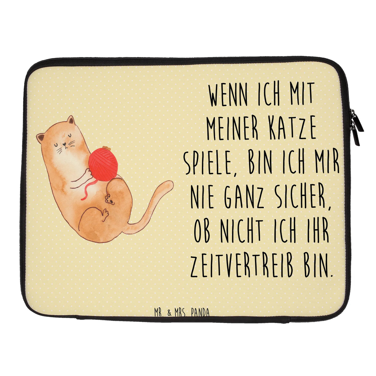 Notebook Tasche Katze Spielzeit