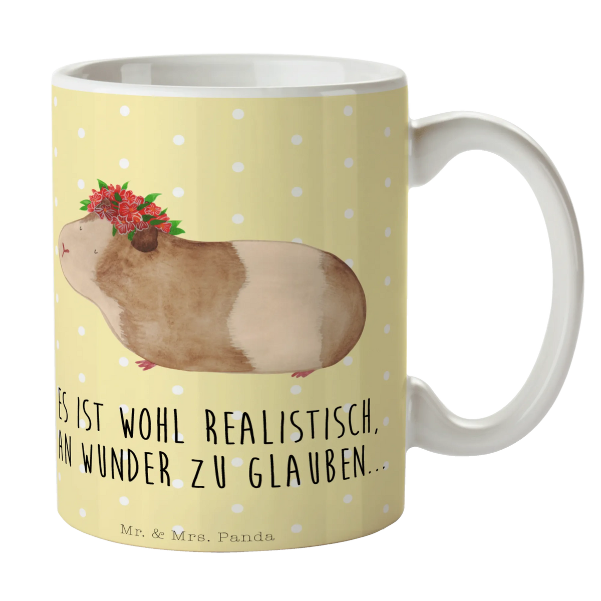 Mug Guinea pig wisdom cute, small animals, gift ideas, gifts, card, animal lover, special gifts, good mood, funny sayings, hand drawn, cute animal motives, guinea pig, wonder, wisdom, wonderland, saying, reality, flower child