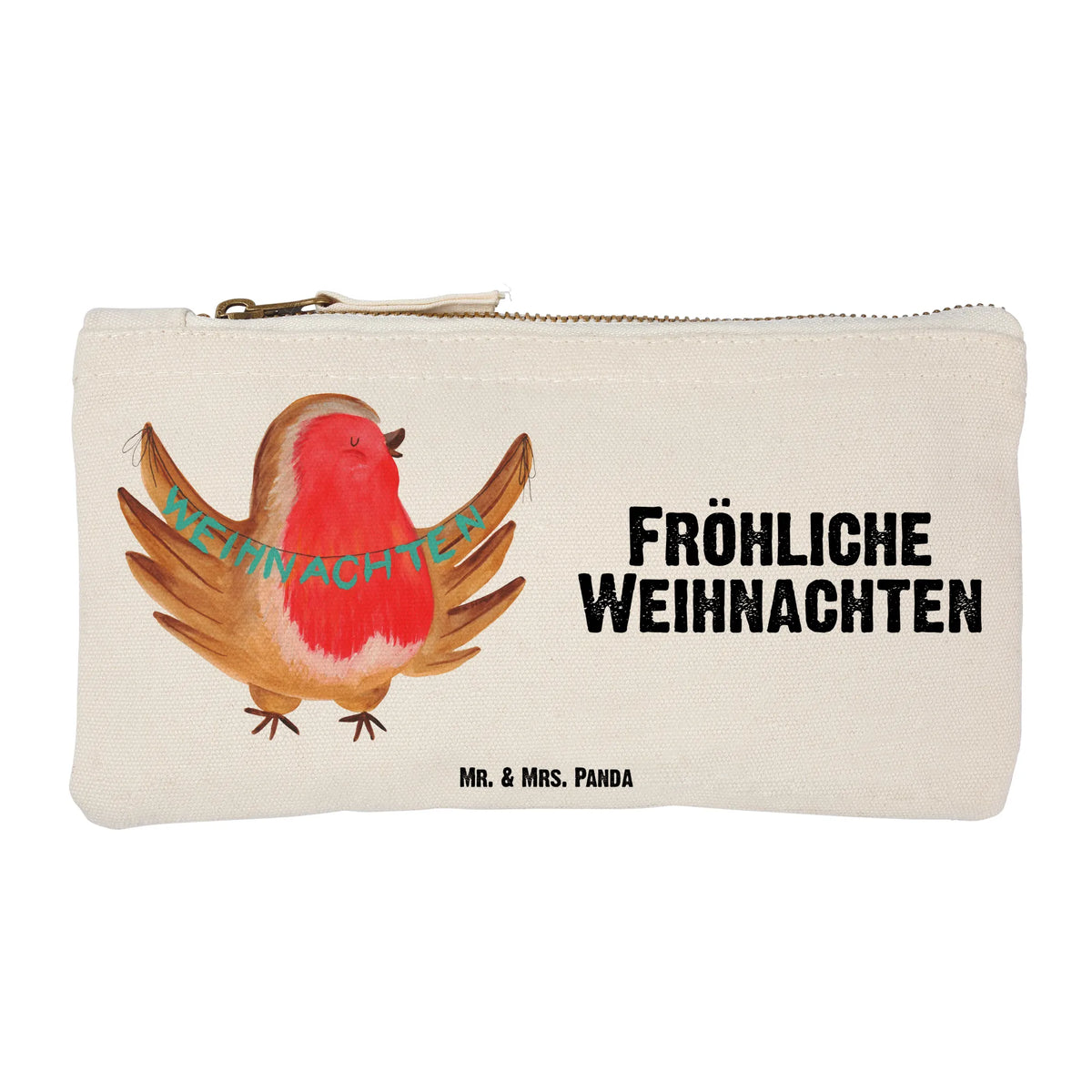 Make-up bag robin Christmas