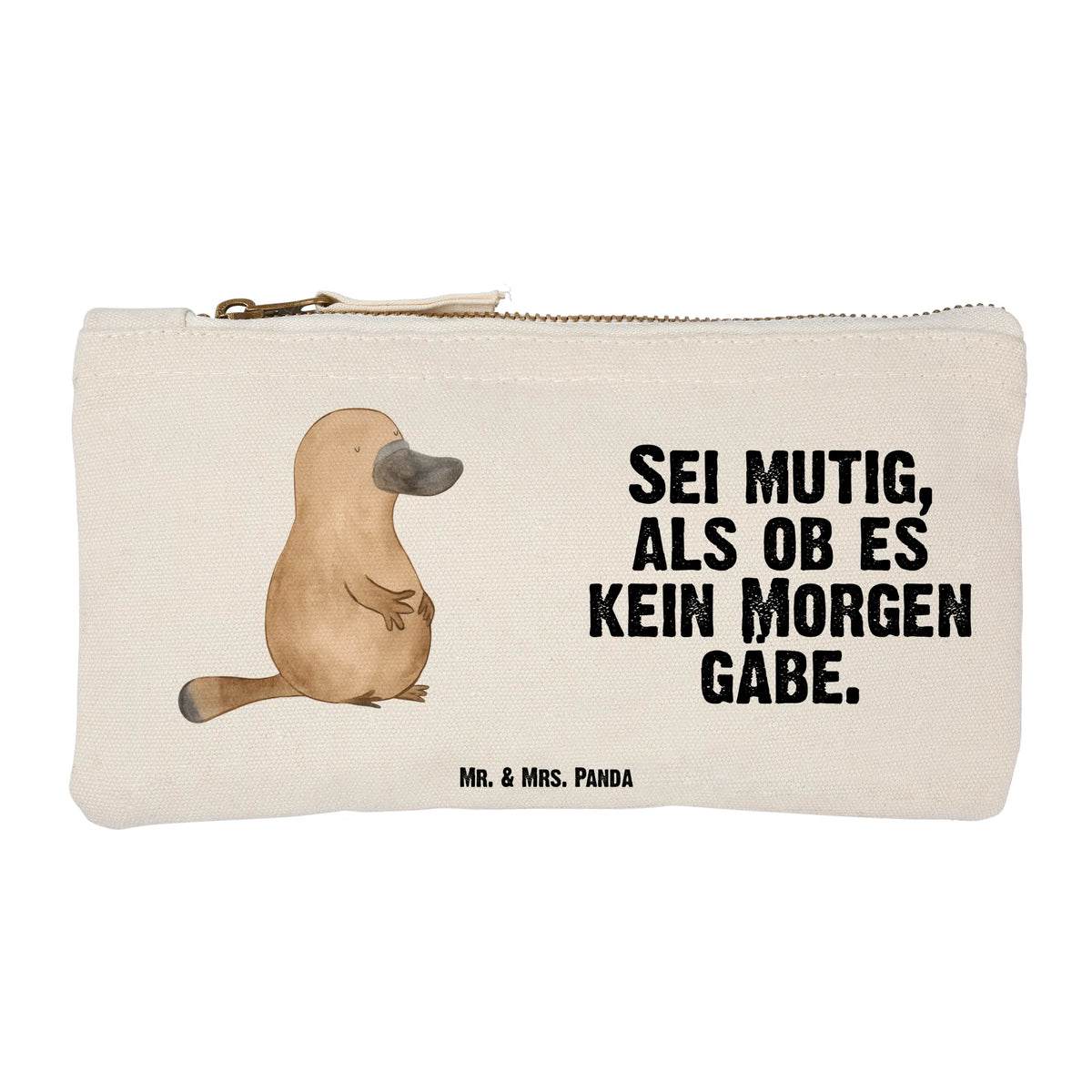 Make-up bag platypus courage kosmetiktäschchen, Mäppchen, Stofftasche, Waschbeutel, Federtasche, Make-Up Tasche, Kosmetikbeutel, Schminkbeutel, toiletry bag, Beauty Bag, Pinseltasche, Waschtasche, Stiftemäppchen, Schminktasche, Kulturtasche, Kulturbeutel, Baumwolltasche, aufbewahrungstasche, Täschchen, Schulmäppchen, Kosmetiktasche, Etui, Pouch, Schminktäschchen, utensilientasche, aufbewahrungsbeutel, Stifteetui, beauty case, pencil case, Federmappe, Baumwollbeutel, Schlampermäppchen, Schlamper, beauty tasche, Stoffbeutel, Meer, Urlaub, Meerestiere, Motivation, Lebensweisheit, Mut, Büro, Schnabeltiere, Arbeit, Weltreise, Neuanfang, Training, mutig, Raodtrip, Neustart, Schnabeltier