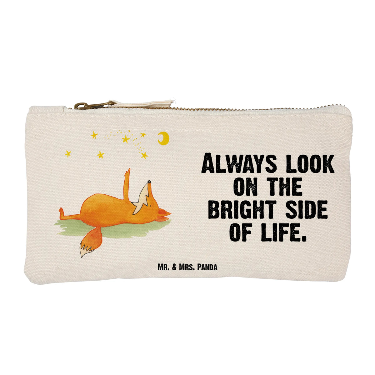 Make-up bag Fox Stars clever as a fox, foxes, animal lover, forest wildlife, words of consolation, Saying beautiful, Romance, Saying positive