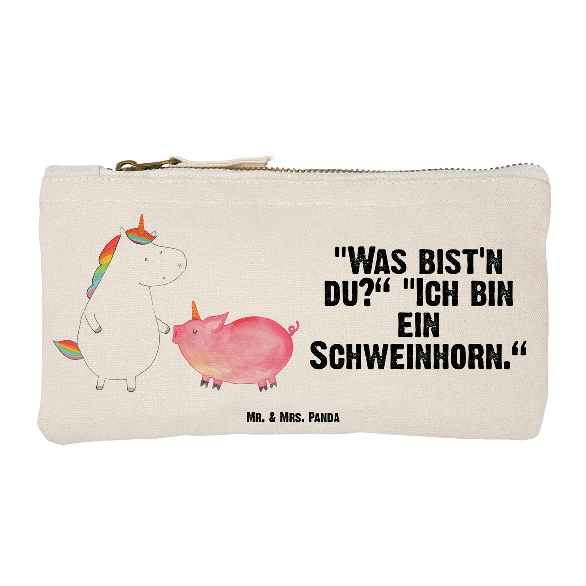 Schminktasche Einhorn Schwein