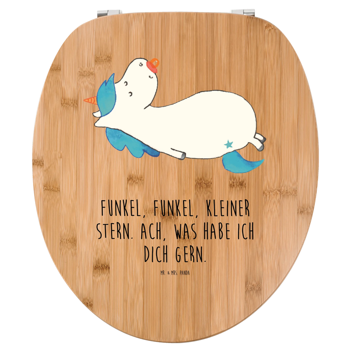 Motiv WC Sitz Einhorn Sternchen